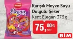 KENT ELEGAN KARIŞIK MEYVE SUYU DOLGULU ŞEKER 375 G - BAYRAM ŞEKERİ/ÇİKOLATASI